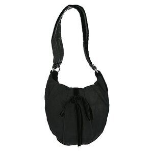 YVES SAINT LAURENT BLACK VELVET SHOULDER BAG 119960.212792 NQ02240 BN01